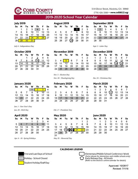 CCSD Calendar Information