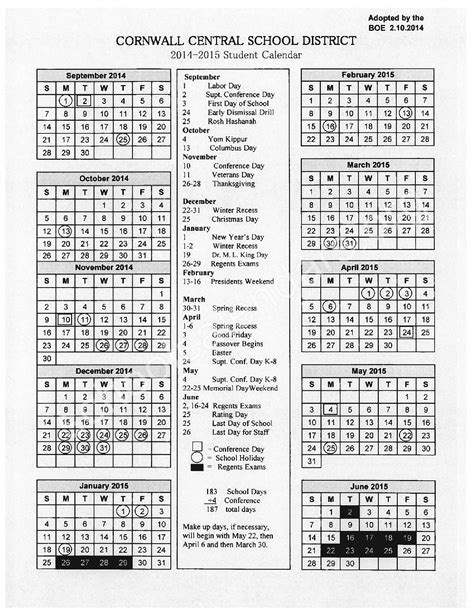 CCSD District Calendar 2024 Image 10