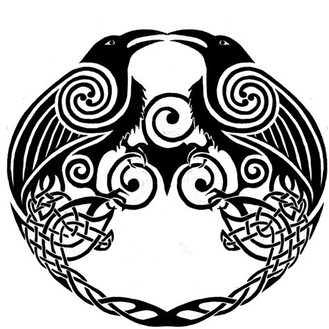 Celtic Wolf Raven Knot