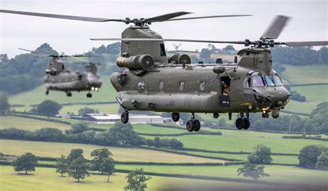 CH-47 Chinook Helicopter Formation