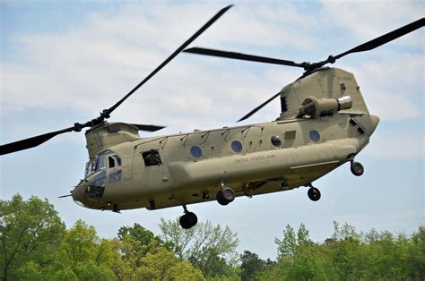 CH-47 Chinook Helicopter Landing