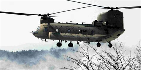 CH-47 Chinook helicopter in flight