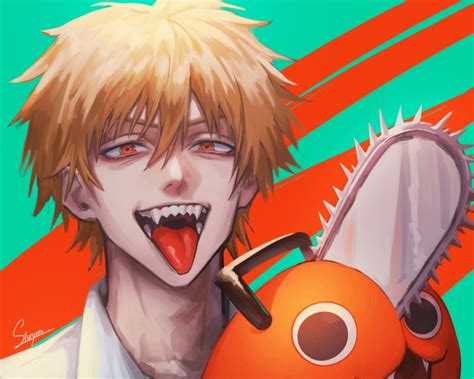 Chainsaw Man Pochita and Denji