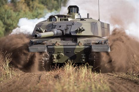 Challenger 2 Tank in Action