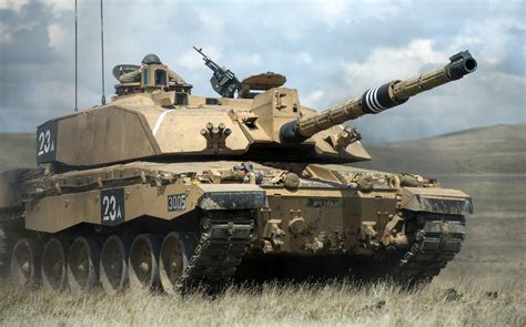 Challenger 2 Tank in Action