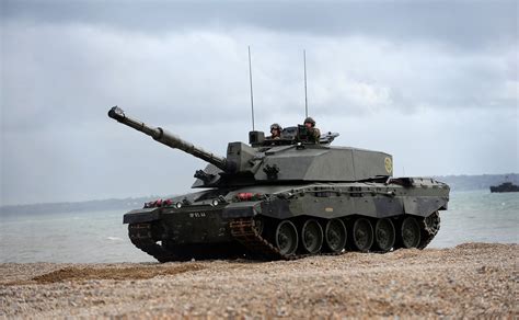 Challenger 2 Tank Firing its Cannon