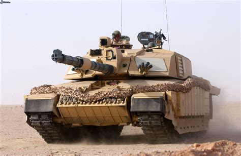 Challenger 2 Tank in Desert Terrain