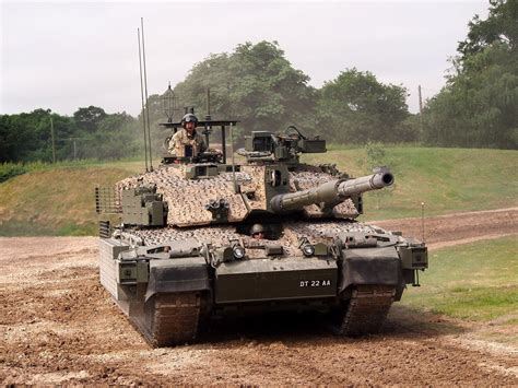 Challenger 2 Tank in Maintenance