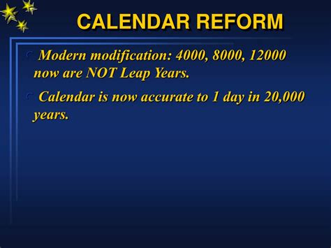 Description of challenges of calendar reform