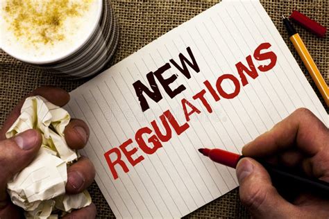 Changes in regulations