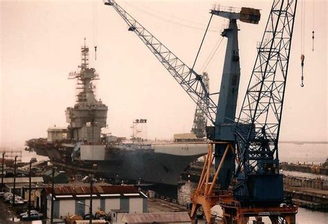 Charles de Gaulle under construction