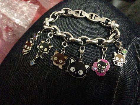 Charm bracelet with various charms