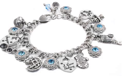 Woman choosing a charm bracelet