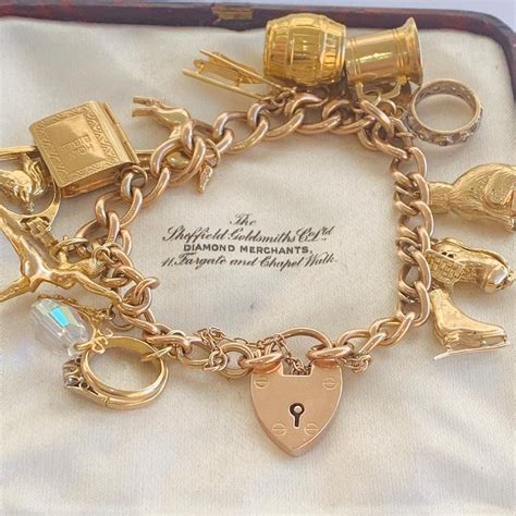 Charm bracelet with unique charms