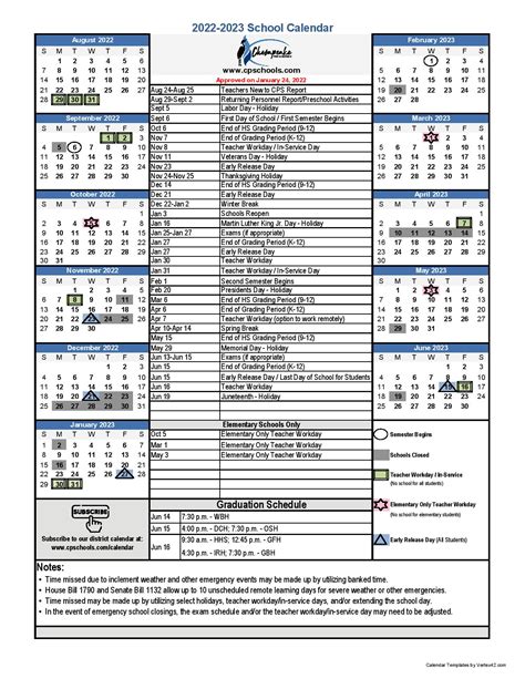 Chesapeake Schools Calendar