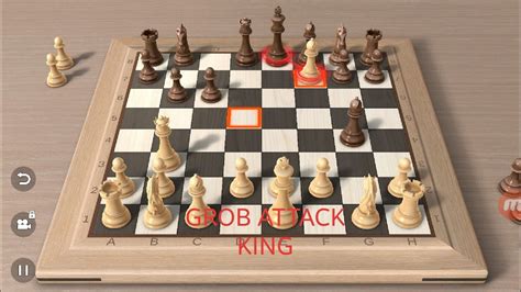 Chess pieces attacking the king