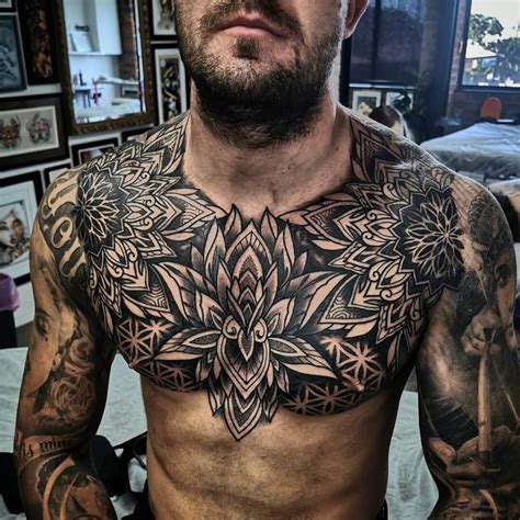 Chest tattoo design ideas for men