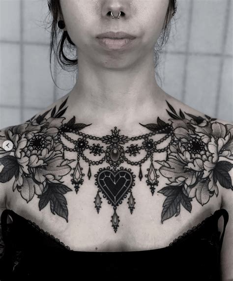 Chest tattoo design ideas for women