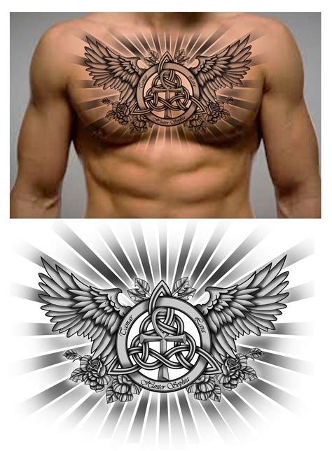 Chest tattoo designs for family