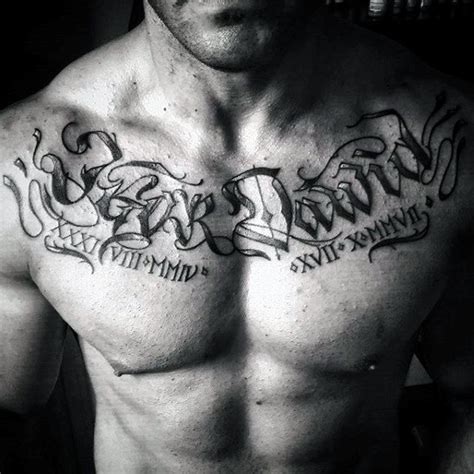 Chest tattoo designs for men 6