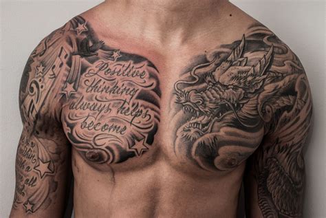 Chest tattoo designs for men 9