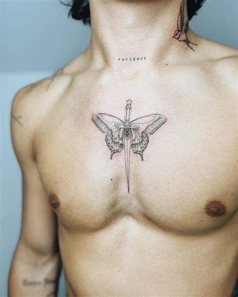 Chest tattoo idea for men and women