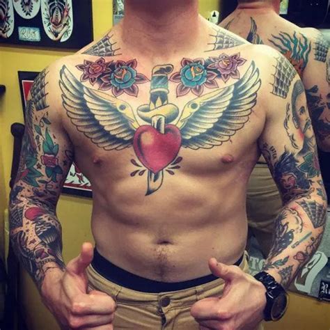 Chest tattoo photos for men and women