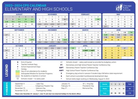 Chicago Public School Calendar FAQs