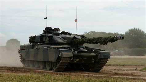 Chieftain tank in action