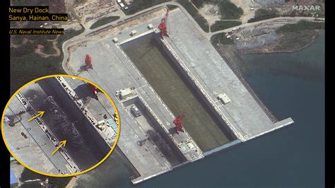 China's new aircraft carrier dock