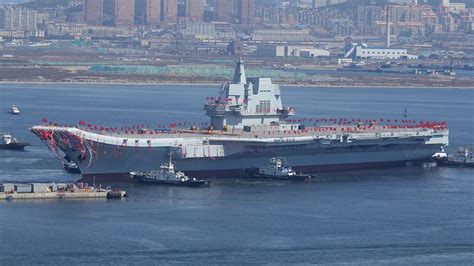 Launch of China's latest aircraft carrier