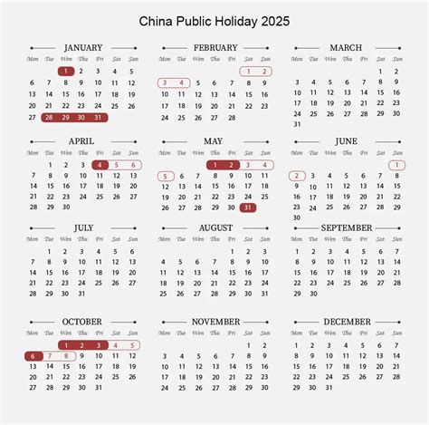 China Holidays 2025 Introduction