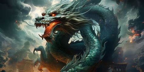 A stunning image of Chinese dragon art