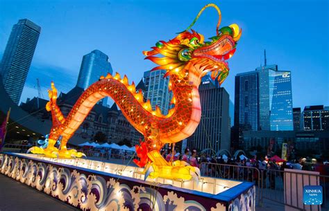 A vibrant image of a Chinese dragon celebration