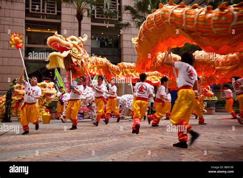 Chinese dragon dance