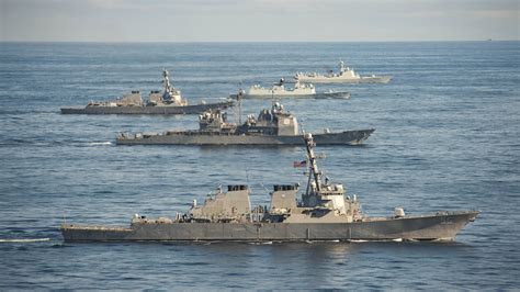 Chinese warship in the Arctic Ocean