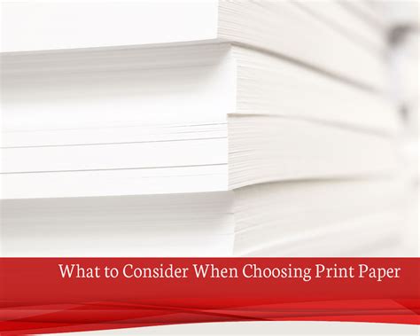 choosing printable paper