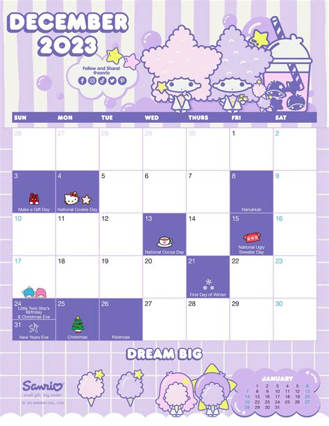 Choosing Sanrio Calendars