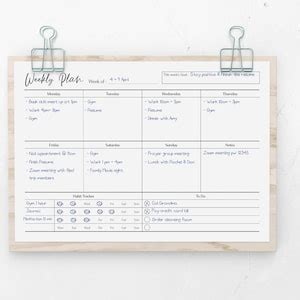 Choosing the Right Weekly Planner