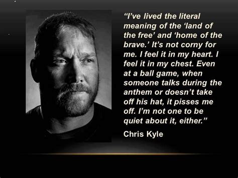 Chris Kyle as an inspiration