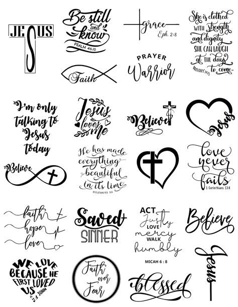 Christian temporary tattoos