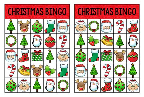 Christmas Bingo Printables for Adults