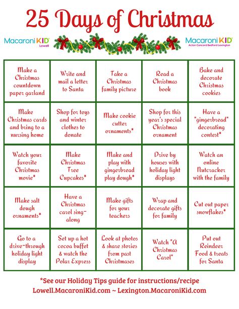 Christmas Calendar Ideas for Friends