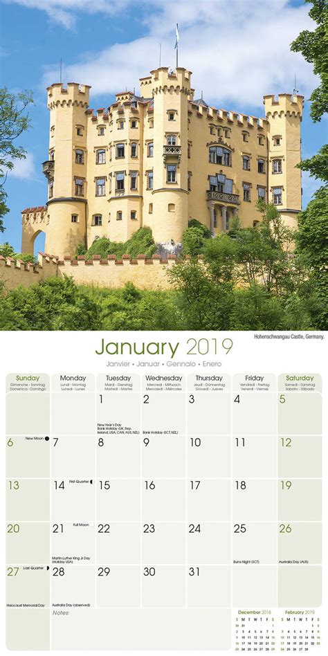 Christmas Castle Calendars