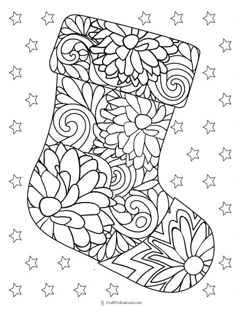 Christmas coloring pages for relaxation