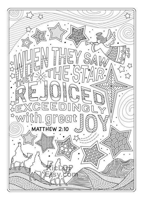 Christmas Coloring Pages with Bible Verses