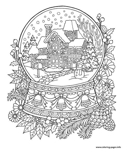 Christmas Landscapes Coloring Pages