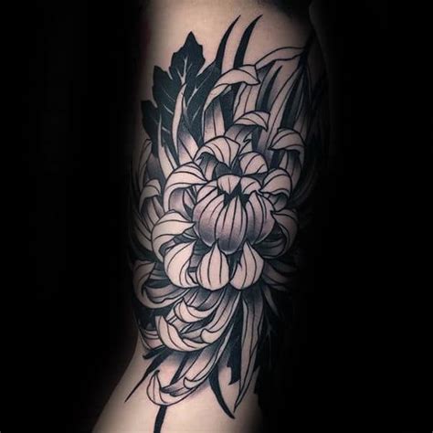 Chrysanthemum tattoo designs for men