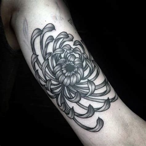 Chrysanthemum tattoo ideas for arms