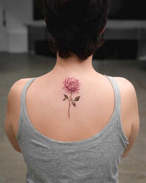 Chrysanthemum tattoo ideas for back